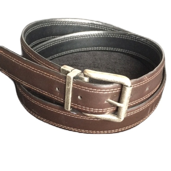 unknown Other - Mens Brown or Black Swivel Buckle Belt